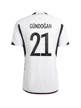 Moški Nogometna dresi replika Nemčija Ilkay Gundogan #21 Domači SP 2022 Kratek rokav
